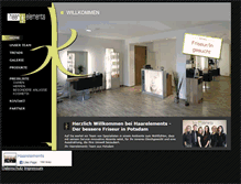 Tablet Screenshot of haarelements.de